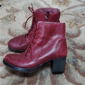 Dansko Ames Ankle red boots